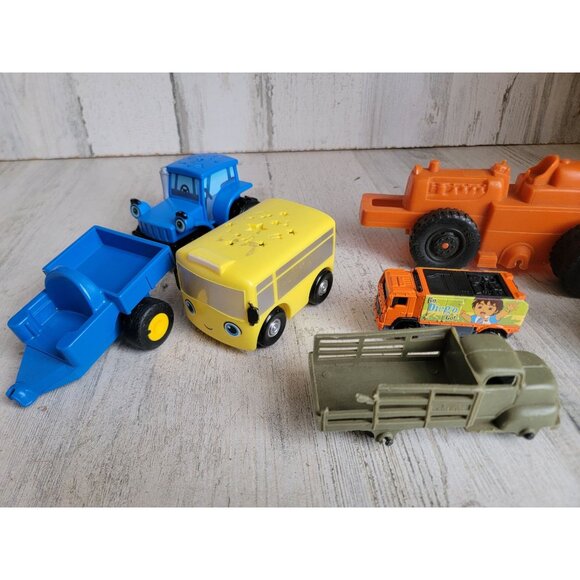 School bus tractor farm vehicles toy accessory set work diego - Picture 2 of 9